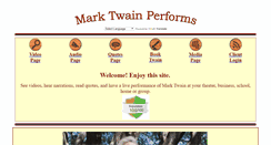 Desktop Screenshot of marktwainperforms.com